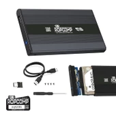 Ropcomp 2.5" USB 2.0 Sata Harici HDD Kutusu Type-C Dönüştürücülü thumbnail 2
