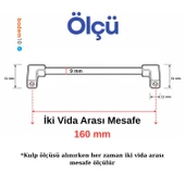 Nova Bronz Metal 160 mm Mobilya Kulp Çekmece Dolap Kapak Kolu Kulpu Kulpları Dayanıklı Tasarım thumbnail 3