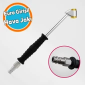 Hava Basma Jakı Siyah Euro Girişli Küresel Hortum Giriş Kompresör Lastik Şişirme thumbnail 1