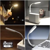 Ropcomp USB LED Işık Esnek Okuma ve Klavye Lambası (Beyaz) thumbnail 5