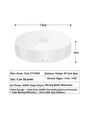 Cata CT-5180 Sensörlü Mıknatıslı LED Işık - 0.6W, Günışığı, Enerji Tasarruflu, 8.3x8.3x2 cm, ABS Gövde, USB ile Şarj Edilebilir, E27 Duy thumbnail 5