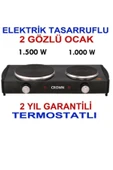 Crown Crw-1802 Çiftli Pleyt Ocak 2500 W thumbnail 1