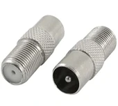 F Konnektör Dişi Anten Fiş 60 Ohm Erkek Dönüştürücü Jak - 1