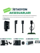 Viego Wallbox Şarj Istasyonu Ocpp, Wi-Fi, Mobil Uygulama, Ekran, Type2 22KW Soketli 32A 380V Tüm Elektrikli ve Hibrid Araçlarla Uyumlu thumbnail 5