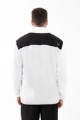 2AS Cliff Erkek Parçalı İnce Polar Sweatshirt Beyaz - 3
