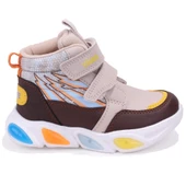 Vicco David 946P25K420 Bej Ortopedik Günlük Işıklı Erkek Çocuk Spor Bot thumbnail 2