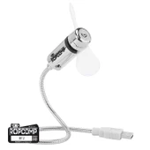 Ropcomp Mini USB LED Fan + Type-C Dönüştürücü thumbnail 1