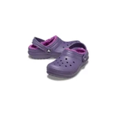 Crocs Classic Lined Clog Kids Çocuk Siyah Terlik 207010-5CI thumbnail 2