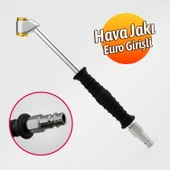 Hava Basma Jakı Siyah Euro Girişli Küresel Hortum Giriş Kompresör Lastik Şişirme thumbnail 2