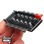 Ropcomp 10 Port Fan Power Hub SATA Güçlü PWM Switch Çoklayıcı thumbnail 3
