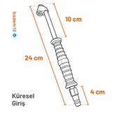Hava Basma Jakı Siyah Euro Girişli Küresel Hortum Giriş Kompresör Lastik Şişirme thumbnail 3