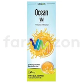 Orzax Ocean Vitamin Mineral Vm Şurup Portakal Konsantreli 150 Ml - 1