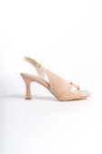 Klein Kadın Nude Rugan Detaylı Topuklu Sandalet thumbnail 2
