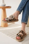 Tyna Süet Leopar Taşlı Kadın Terlik thumbnail 4