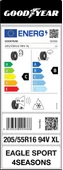 GOODYEAR 205/55R16 94V EAGLE SPORT KAR LOGOLU 4 SEASONS XL 4 MEVSİM KAR LOGOLU (2025) thumbnail 3