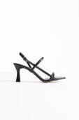 Monya Kadın Siyah Topuklu Sandalet thumbnail 6