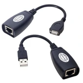 Usb Extender 50 Metre Rj45 Uzatma Kablosu Pm-13083 - 1