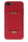 Litae Trend BFS  iPhone 7 Plus Kılıf Coco Elit Kapak - Kırmızı thumbnail 1