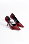 Angela Kadın Bordo Rugan Topuklu Ayakkabı thumbnail 7