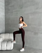 Kadın Yüksel Bel Korse Detay Toparlayıcı Tayt thumbnail 4