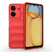 Xiaomi Poco C65 Kılıf Esnek TPU Oyuklu Arka Yüzey Tasarımlı Etnik Silikon Kapak thumbnail 2