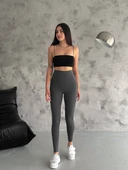 Kadın Yüksel Bel Korse Detay Toparlayıcı Tayt thumbnail 2