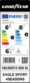 GOODYEAR 185/65R15 92H EAGLE SPORT 4 SEASONS 4 MEVSİM KAR LOGOLU (2025) thumbnail 4
