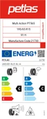 PETLAS 195/65R15 95H REİNF MULTİ ACTİON PT565 4 MEVSİM KAR LOGOLU (2025) thumbnail 4