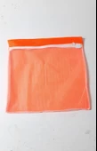 Turuncu - Fermuarlı - Hassas Çamaşır Terlik  Ayakkabı Yıkama Filesi Büyük Boy thumbnail 2