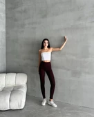 Kadın Yüksel Bel Korse Detay Toparlayıcı Tayt thumbnail 11