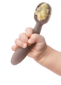 Babyjem Silikon İkili İlk Kaşığım Gri thumbnail 2