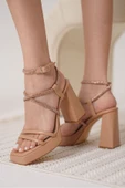 Carmen Kadın Nude Topuklu Sandalet thumbnail 3