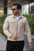 Classics Men Slim Fit Erkek Fermuarlı Mevsimlik Ceket - 7423 - 3
