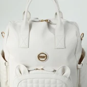 M&y Kitty Deri Anne Bebek Bakım Sırt Çantası 7271 Krem thumbnail 3