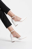 Doren Beyaz Cilt Kadın Topuklu Ayakkabı thumbnail 5