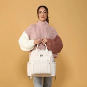 M&y Kitty Deri Anne Bebek Bakım Sırt Çantası 7271 Krem thumbnail 6