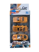 3'lü Metal Araba Seti (İtfaiye, Polis, İnşaat) thumbnail 2