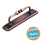 Metal Kapı Çekme Kolu 14.5 cm Tutamağı Kulp Kulpları Dolap Mobilya Dolap Çekmece Antik Bakır thumbnail 1