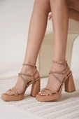 Carmen Kadın Nude Topuklu Sandalet thumbnail 5