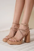 Carmen Kadın Nude Topuklu Sandalet thumbnail 6