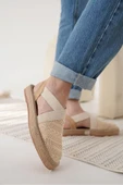 Rosa Kadın Bej Espadril Ayakkabı thumbnail 9
