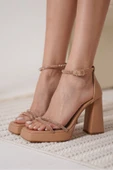 Blaire Kadın Nude Topuklu Sandalet - 6