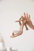 Karla Nude Kadın Taşlı Sandalet - 6