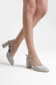 Denma Gri Rugan Kadın Topuklu Ayakkabı thumbnail 10