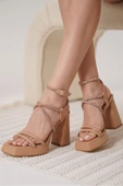 Carmen Kadın Nude Topuklu Sandalet thumbnail 4