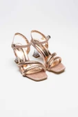 Kendy Rose Gold Taşlı Kadın Topuklu Sandalet - 10