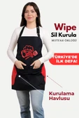 Wipe Sil Kurula Sıvı Geçirmez Su Geçirmez Mutfak Önlüğü - 6