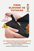 Yanmaz Ve Isıya Dayanıklı Fırın Eldiveni Ve Tutacak (2 ELDİVEN, 2 TUTACAK) - 10