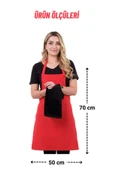 Star ayar askılı havlulu mutfak önlüğü seti (Havlulu önlük) - 10