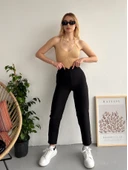 Atlas fletolu pantolon siyah - 4